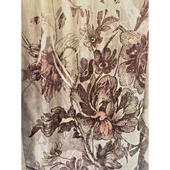 Charlotte Russe Y2K Top Peasant Smocking Sheer Fairycore Whimsigoth Size Large - Picture 13 of 15